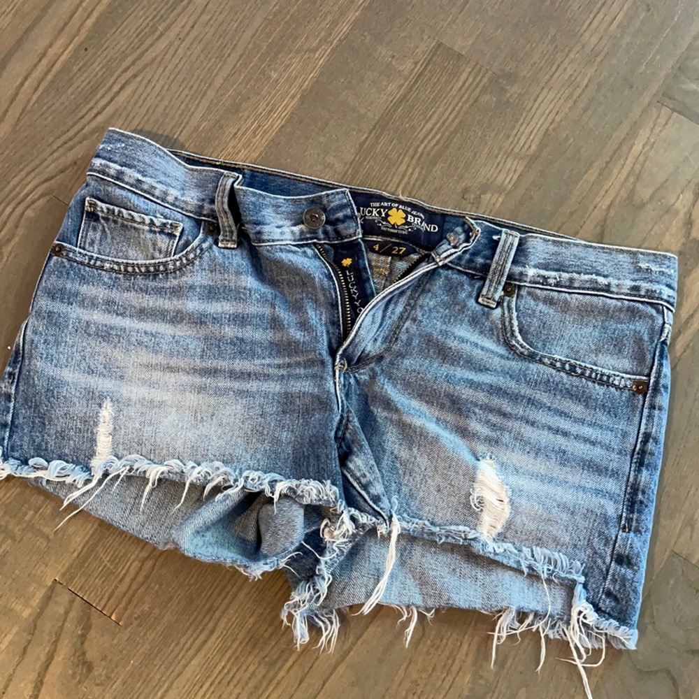 Lucky Brand The Cut Off Jean Shorts